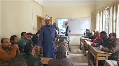 رئيس ازهر الغربيةيتابع تدريبات الترقي والمعاهد المدرجة بجودة التعليم