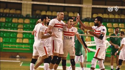 طائرة الزمالك يفوز على إيسترن كومباني بثلاثة أشواط نظيفه 