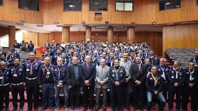 حفل ختام مسابقة التفوق الكشفي الجمهوري للكشافة البحرية المصرية بجامعة قناة السويس