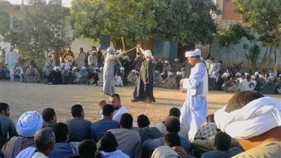 صور| ولائم وحلقات مديح لكبار مداحي الصعيد في ليلة مولد المتجلي بالأقصر