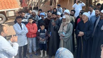 معهد الصحة الحيوانية يواصل قوافله لعلاج مواشي صغار المربين مجانًا بالفيوم