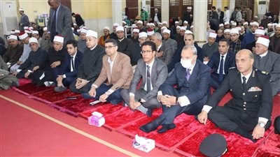 محافظ القليوبية ورئيس جامعة بنها يشهدان حفل ليلة الاسراء والمعراج بمسجد ناصر 