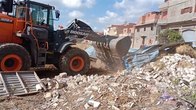 إزالة ٢٦ حالة بناء مخالف في الغربية