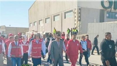 رئيس الاتحاد الدولي لجمعيات الصليب الأحمر تزور معبر رفح وتتفقد المساعدات بالعريش 