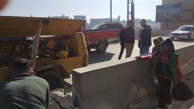 فتح دوران كوبري ملوي تيسيرًا للحركة المرورية بالمنيا