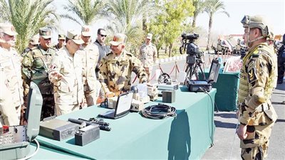 رئيس الأركان يتفقد نظم وأساليب التدريب القتالى للفرد المقاتل بقيادة قوات الصاعقة