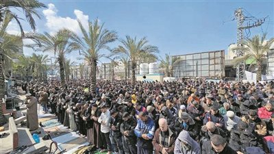 إقامة أول «جمعة» فى شمال غزة