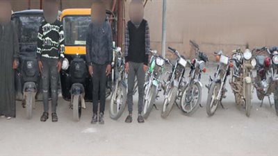 أمن الغربية تضبط 4 عناصر إجرامية  ارتكبوا 11 واقعة سرقة