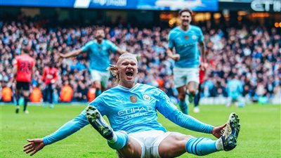 شاهد هدفي هالاند في مرمى إيفرتون