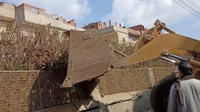 إزالة 38 حالة تعدٍ على مساحة 3984 متر مباني و23 فدانًا بالشرقية