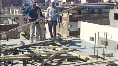 حملة لإزالة حالات تعدي على الأبنية المخالفة بالإسماعيلية 