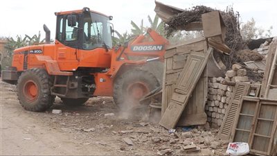 تنفيذ 20 قرار إزالة على أملاك الدولة بكفرالشيخ