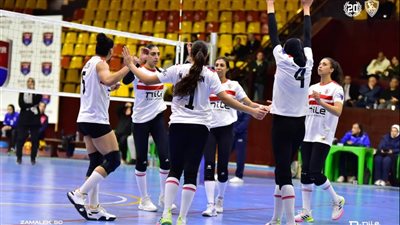 سيدات طائرة الزمالك يهزمن الزهور في كأس مصر 