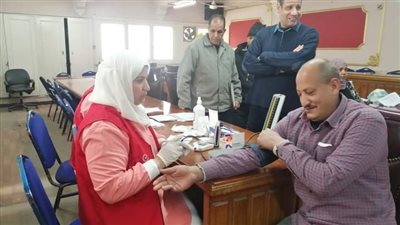 قافلة طبية لفحص موظفي ديوان عام مركز المحلة 