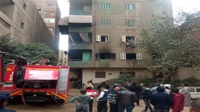 اندلاع حريق داخل شقة سكنية في الوراق