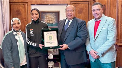 ‎مصيلحى يكرم بطلة الاتحاد السكندري بتأهلها لأولمبياد باريس 