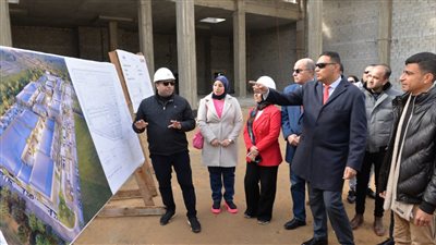  محافظ الدقهلية بتفقد أعمال التنفيذ بمشروع المنطقة التجارية واللوجستية الجديدة 