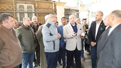 محافظ بني سويف يتفقد أعمال المرحلة الأولى من تطوير مسجد السيدة حورية