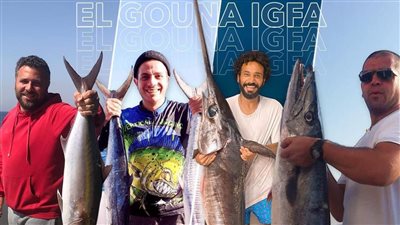 الجونة ورفكو يمثلان مصر في البطولة الدولية لصيد الأسماك