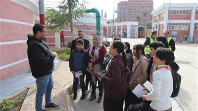 زيارة طلاب مدارس شرق وغرب طنطا فة زيارة  لمحطة مياة الشرب 