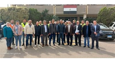 عبدالقادر يتابع سير العمل بمحطة معالجة الصرف بالجبل الأصفر