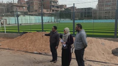 متابعة المشروعات الاستثمارية بنظام حق الانتفاع بمركز شباب صنافير