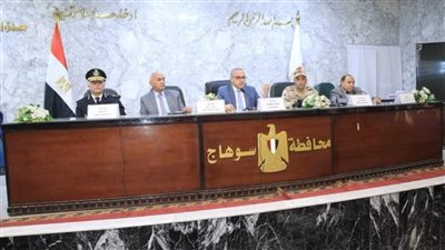 محافظ سوهاج يترأس الاجتماع التحضيري لتنفيذ تدريب مواجهة الأزمات والكوارث صقر 128