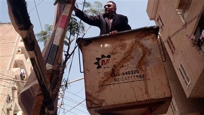 حملة لإزالة الإعلانات المخالفة بالمنيا