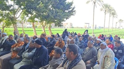 زراعة الغربية تنظم قافلة إرشادية توعية بقرية عياش