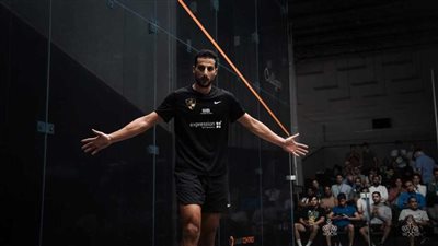  مازن هشام يصعد لربع نهائي بطولة هيوستن المفتوحة للإسكواش