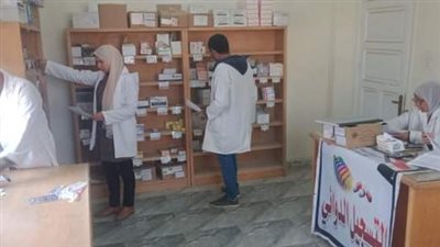 قافلة طبية بقرية بنى  عقبة  ببنى سويف 