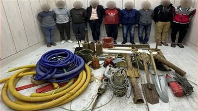 الأمن العام يضبط عصابة الآثار المقلدة بأسيوط