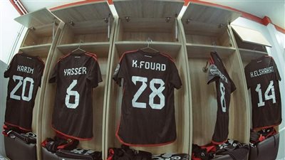 دوري أبطال أفريقيا.. غرفة ملابس الأهلي قبل مواجهة شباب بلوزداد الجزائري(صور)