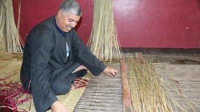 صناعة الحصر البلدي لوحات فنية بأيادي مصرية