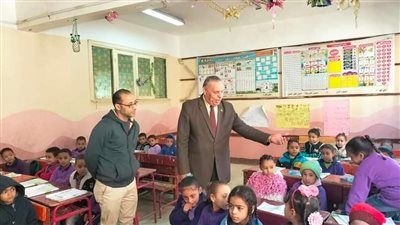 مدير عام تعليم المنشأه يتفقد انتظام العملية التعليمية بالمدارس 