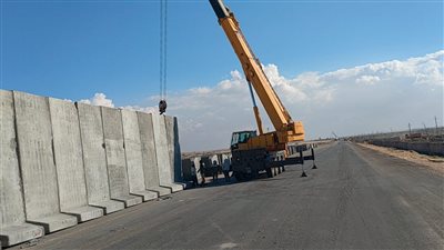 إقامة منطقة لوجستية لاستقبال المساعدات في منطقة رفح