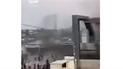 اندلاع حريق داخل معبر رفح من الجانب الفلسطيني (شاهد) 