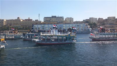 نائب محافظ أسوان تشهد ديفيلية المراكب الشراعية
