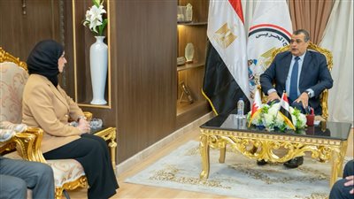 وزير الإنتاج الحربي يستقبل سفيرة البحرين بمصر لبحث سبل التعاون المشترك