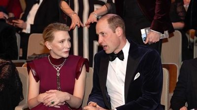 كيت بلانشيت برفقة الأمير ويليام في حفل جوائز البافتا 