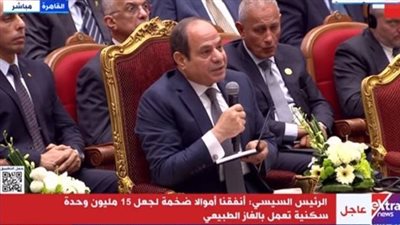 أبرز تصريحات الرئيس السيسي خلال افتتاح 