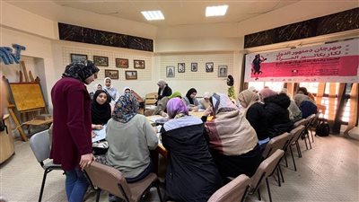 انطلاق الورش الفنية لمهرجان دمنهور الدولي بمكتبة مصر
