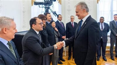 سفيرنا فى ليتوانيا يستعرض مع رئيس الجمهورية موقف مصر تجاه أزمة غزة