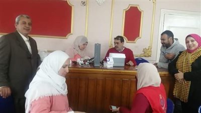 مبادرة صحية لموظفي مركز المحلة الكبرى 