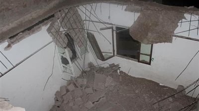 إصابة شخص في إنهيار سقف منزل بالفيوم 