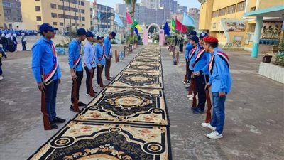 وكيل تعليم الغربية والمستشار العسكري يتفقدان مدرسة طنطا النسيجية