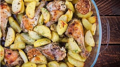 طريقة تحضير أسرع صينية دجاج بالفرن