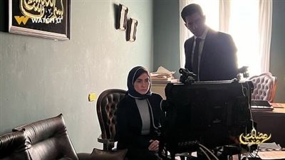 روجينا وأحمد مجدي فى كواليس 