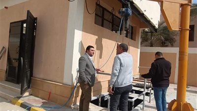 رئيس جهاز مينة العبور يتابع أعمال شبكة تخفيض منسوب المياه الجوفية