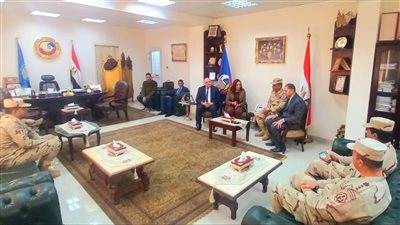 نائب محافظ البحيرة تستقبل مدير جمعية المحاربين القدماء 